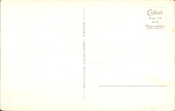 Ak Prüm in der Eifel, Panorama, Gedicht
