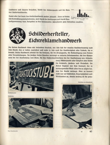 The craft, Leipzig issue, collective picture album DAF German Labor Front German Sports Aid, Berl