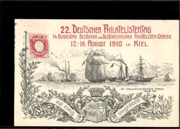 Postwaardestuk Ak PP 32 C8 01, 22e Duitse Filatelistendag 1910