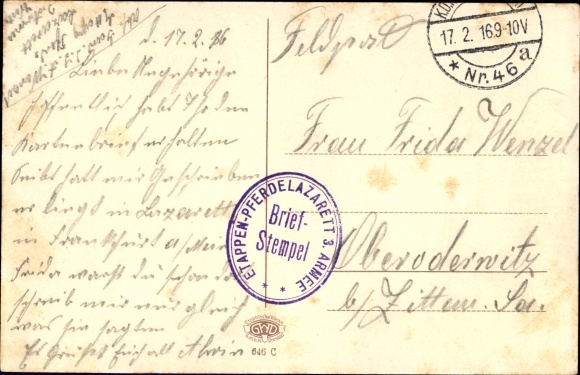 Postcard Donchery Ardennes, Tisserandhaus