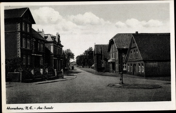 Ansichtkaart Horneburg in de wijk Stade, Am Sande, straatdeel
