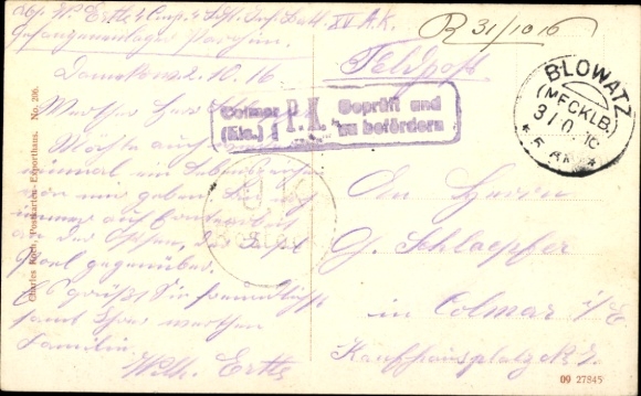 Postcard Stove Boiensdorf in Mecklenburg, inn of W. Möller