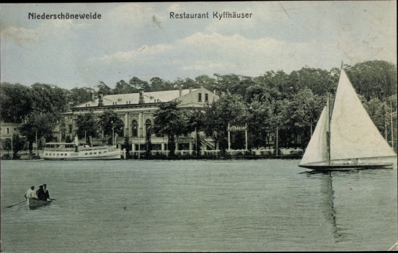 PC Berlin Treptow Niederschoeneweide, Restaurant Kyffhäuser, sailing boat