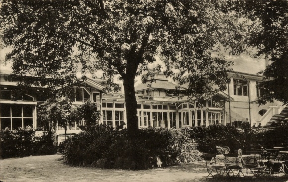 Postcard Hamburg Altona Nienstedten, Restaurant Elbschloss Brauerei