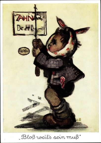 Artysta KP Hummel, Berta, nr 5552, Bo tak być musi, chłopiec z bólem zęba