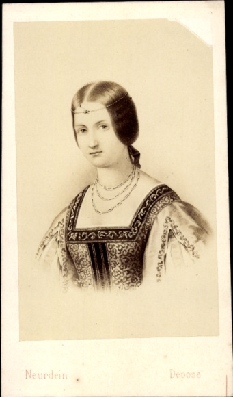 Carte de Visite La belle ferronnière, Leonardo da Vinci