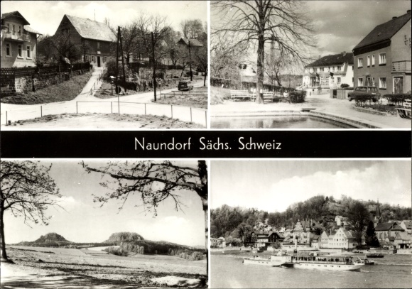 Ansichtkaart Naundorf Struppen Sachsen, lokale afdelingen, Elbdampfer