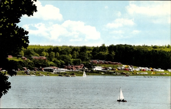 KP Mademühlen Driedorf w Westerwald, Krombachtalsperre, międzynarodowy kemping