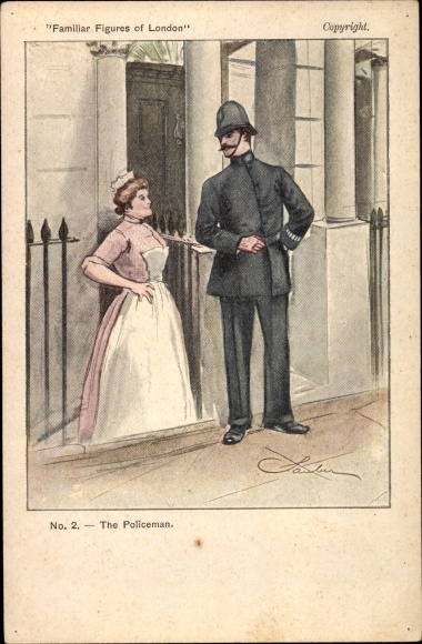 Artysta KP London City England, The Policeman, Familiar Figures of London