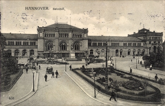 Ak Hannover in Niedersachsen,  Bahnhof