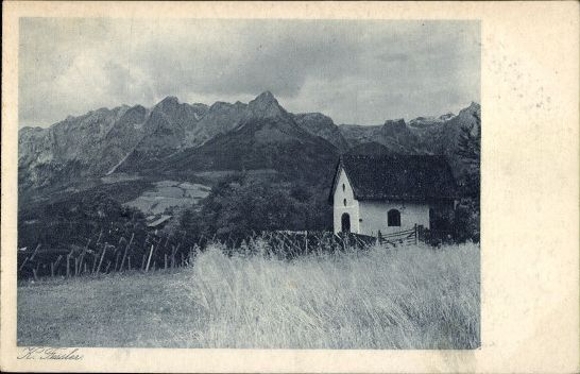 10 pocztówek dawnych artystów K. Fessler, F. Emmerling, różne widoki