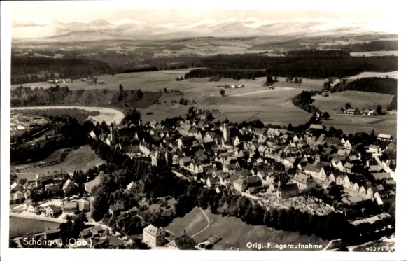 Ak Schongau in Opper-Beieren, luchtfoto