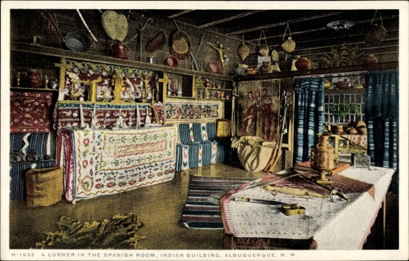 Ak Albuquerque New Mexico USA, Photochromie Detroit Publishing Company, Indianer, Navaho