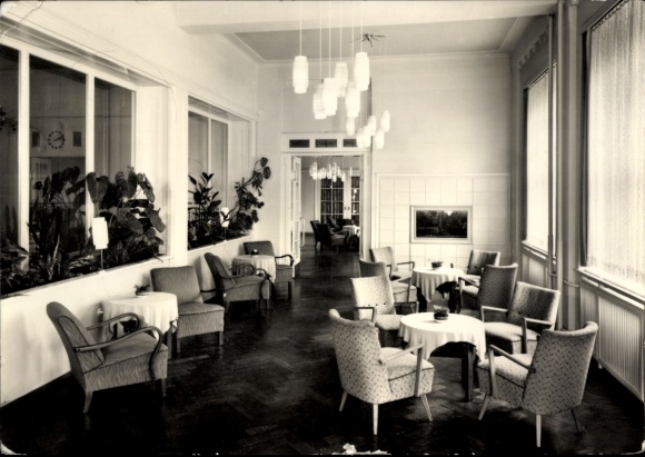 Postcard Bad Elster in Vogtland, Karl Marx Hof, club rooms