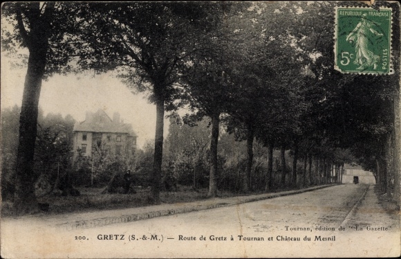 KP Gretz Seine et Marne, Route de Gretz a Tournan, Chateau du Mesnil