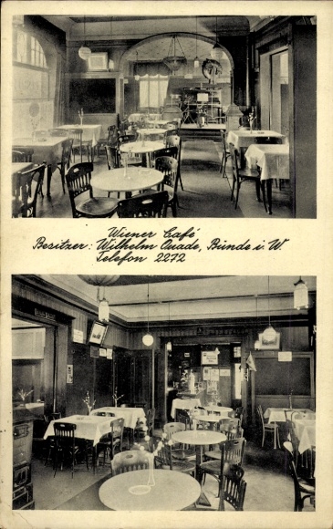 Ak Bünde in Westfalen, Wiener Café