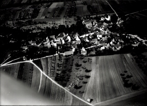 Foto Bischwind am Raueneck Ebern Unterfranken, Fliegeraufnahme