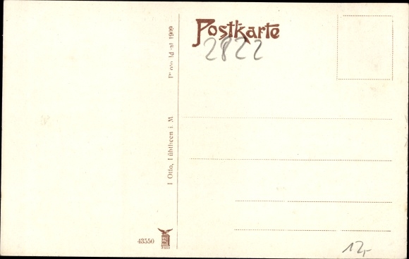 Postcard Lübtheen in Mecklenburg, post office