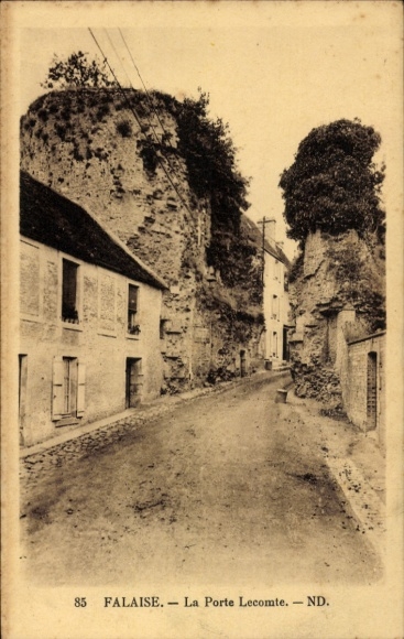 Postcard Falaise Calvados, La Porte Lecomte