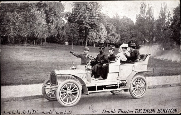 Postcard Decennial Raffle, Double Phaeton by Dion Button