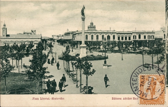 Ak Montevideo Uruguay, Plaza Libertad