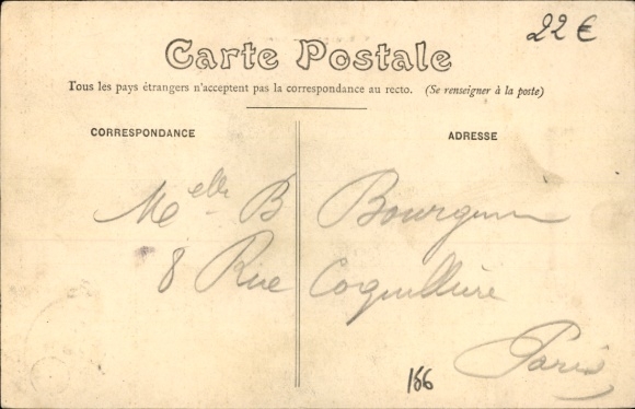 Postcard Bourges-Cher, Gare