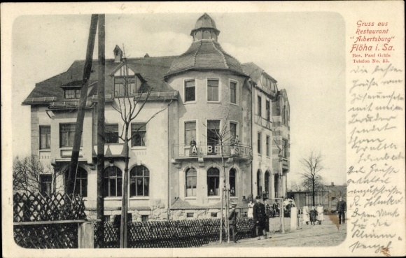 Ak Flöha in Sachsen, Restaurant Albertsburg