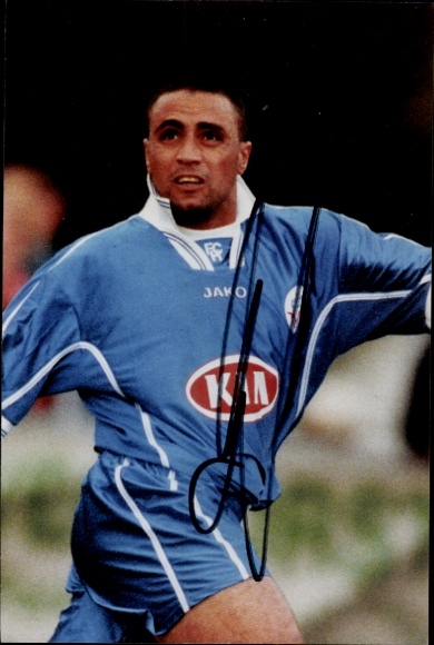 Autograph card footballer Mohammed Emara, FC Hansa Rostock, autograph