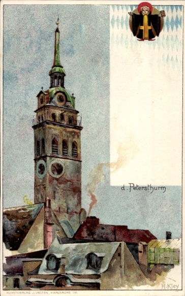 Art Nouveau litho Munich, Petersturm