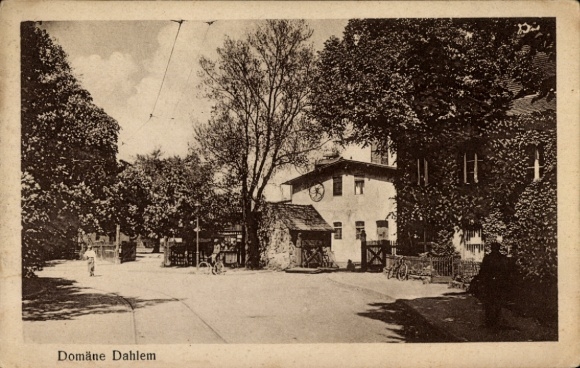 Postcard Berlin Zehlendorf Dahlem, Domain Dahlem, Alter Krug, owner Emil Hoffmann