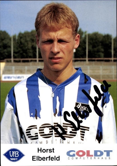 Autogrammkarte Fußballer Horst Elberfeld, VfB Oldenburg, Autogramm