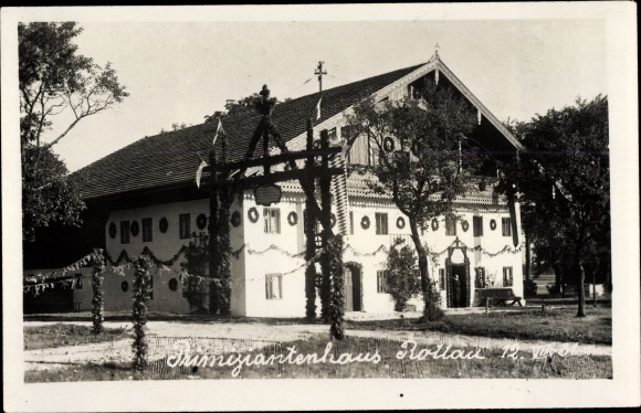 Postcard Rottau Grassau im Chiemgau, lot at the Primiziantenhaus