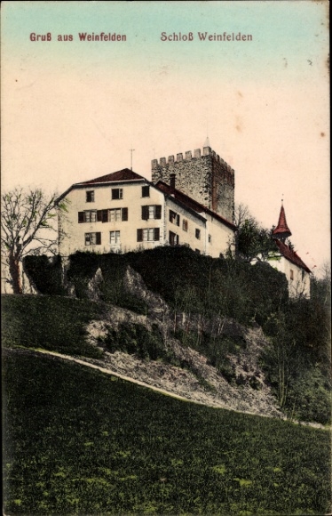 KP Weinfelden Kanton Thurgau, Zamek Pozdrowienia z Krajobraz, Architektura
