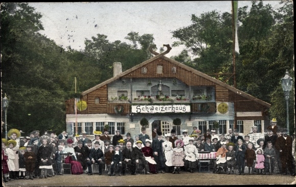 PC Zwickau in Saxony, trade and industry exhibition 1906, Schweizerhaus