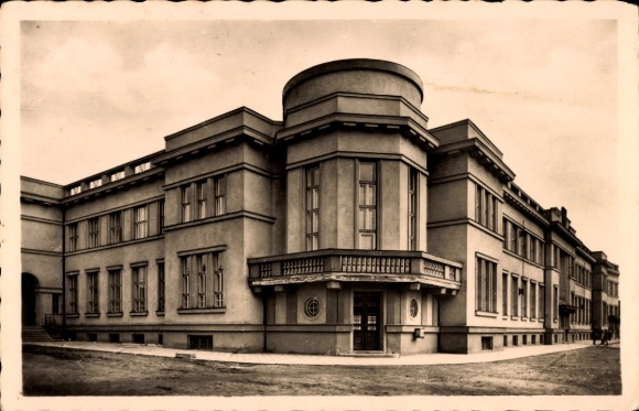 Ak Břeclav Lundenburg Südmähren, Hauptpostamt