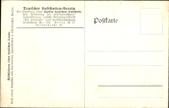 Artist Postcard Eckenbrecher, T. von, Shooting of a German pigeon, Air Fleet Association
