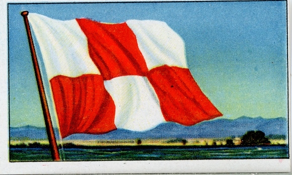Verzamelfoto rederijvlaggen van de wereldkoopvaardijvloot, nr. 181 Engeland, Canadian Pacific Steamships Ltd.