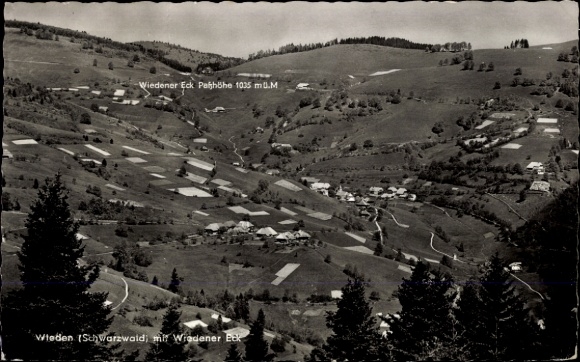 Ak Wieden im Schwarzwald, Fliegeraufnahme