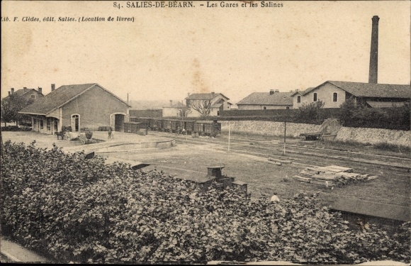 Postcard Salies de Béarn Pyrénées Atlantiques, Stations, Salines