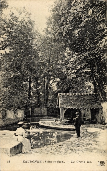Ak Eaubonne Val d’Oise, Le Grand Ru
