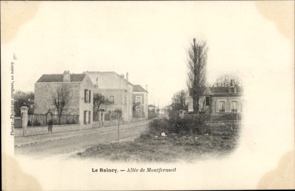 Ak Le Raincy Seine Saint Denis, Schöne Straße, Häuser, Bäume, ruhige Umgebung