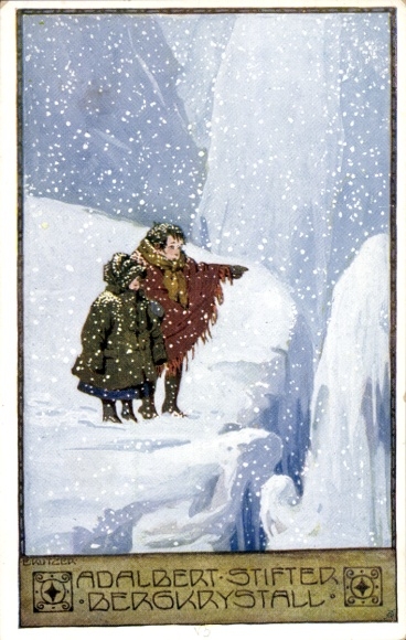 Artist Postcard Kutzer, Ernst, Adalbert Stifter, rock crystal