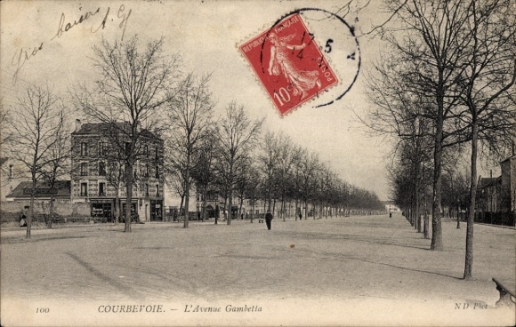 PC Courbevoie Hauts de Seine, L'Avenue Gambetta