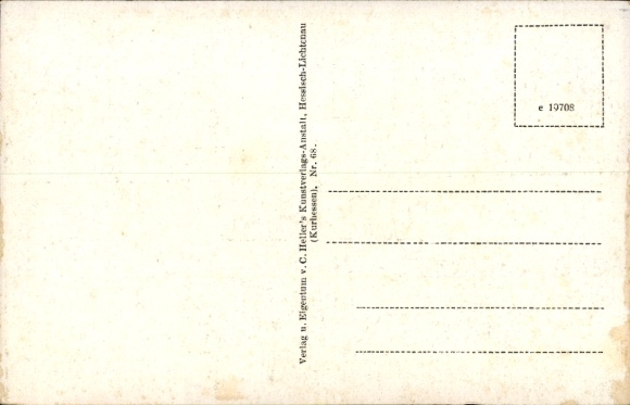 Postcard Helsa in Northern Hesse, general view