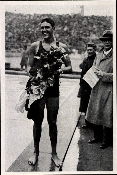 Collection picture Olympia 1936, backstroke swimmer Adolf Kiefer