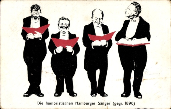 Śpiewacy KP Humorous Hamburg, założeni w 1896 roku