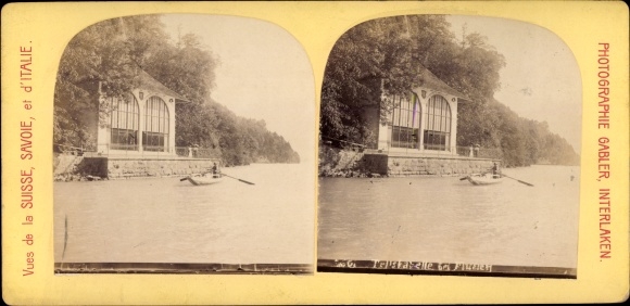 Stereo cabinet photo canton Uri, Tellskapelle at Lake Lucerne