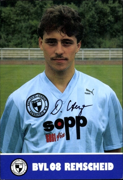 Autograph card footballer Dirk Heyer, FC Remscheid, autograph