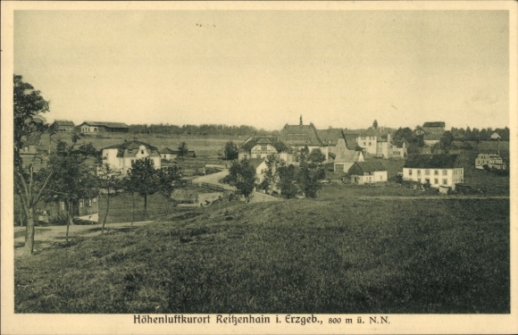 Ak Reitzenhain Marienberg in het Erzgebirge, totaaloverzicht
