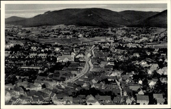 Postcard Friesenheim in Ortenaukreis, aerial photograph, city panorama